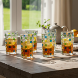 Glass Cups Set 6 Pcs